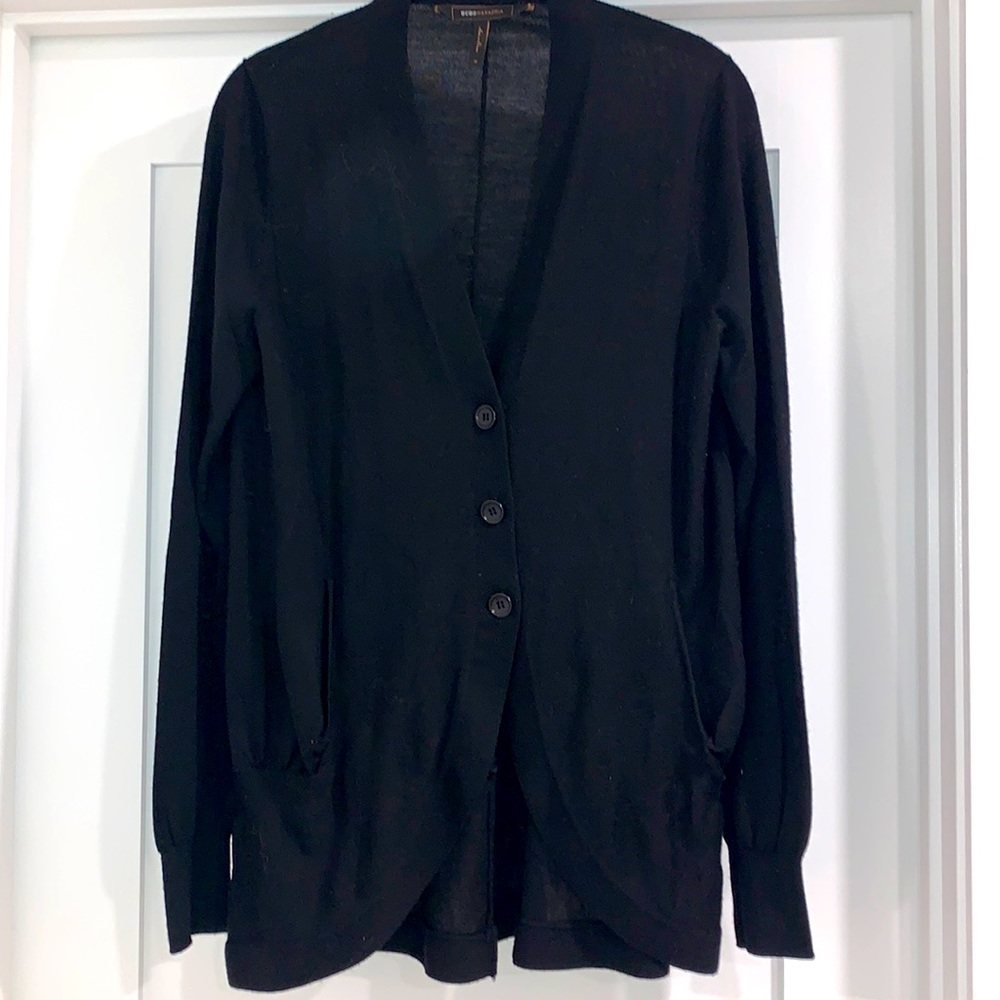 BCBG Cardigan w/ Pockets Medium Black